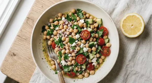 Crunchy Lemon-Herb Chickpea Salad