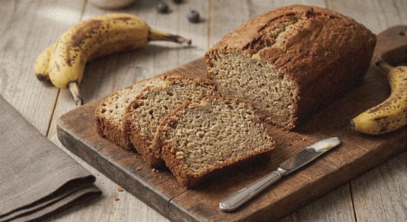 Easy Banana Loaf (The banana loaf with the blackest bananas)