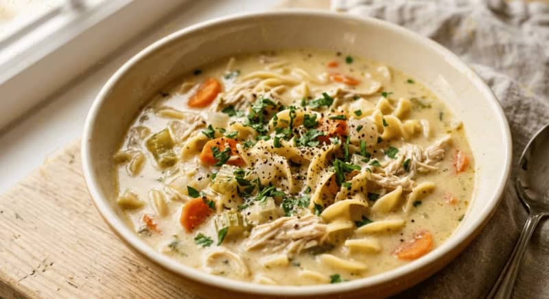 Creamy Chicken Noodle Soup