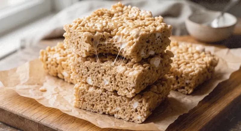 Classic Marshmallow Rice Krispies Squares