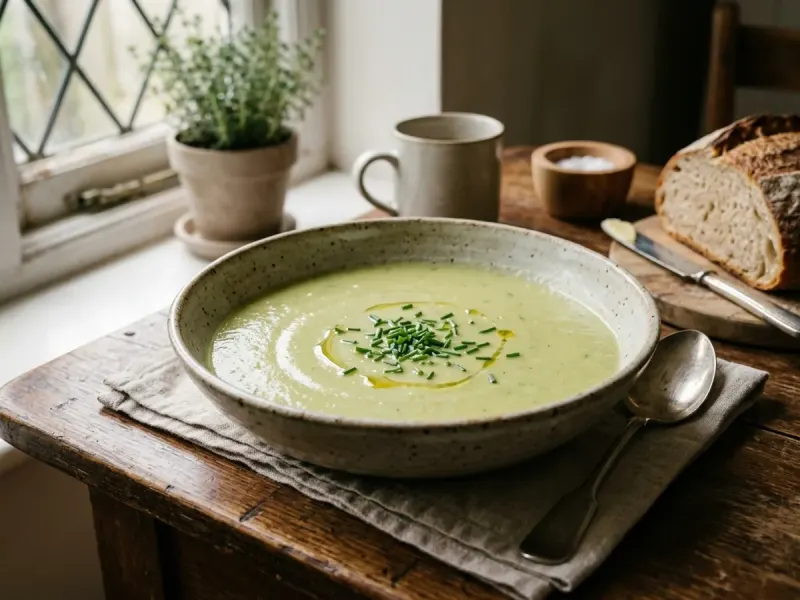 Creamy Leek and Potato Soup without Cream