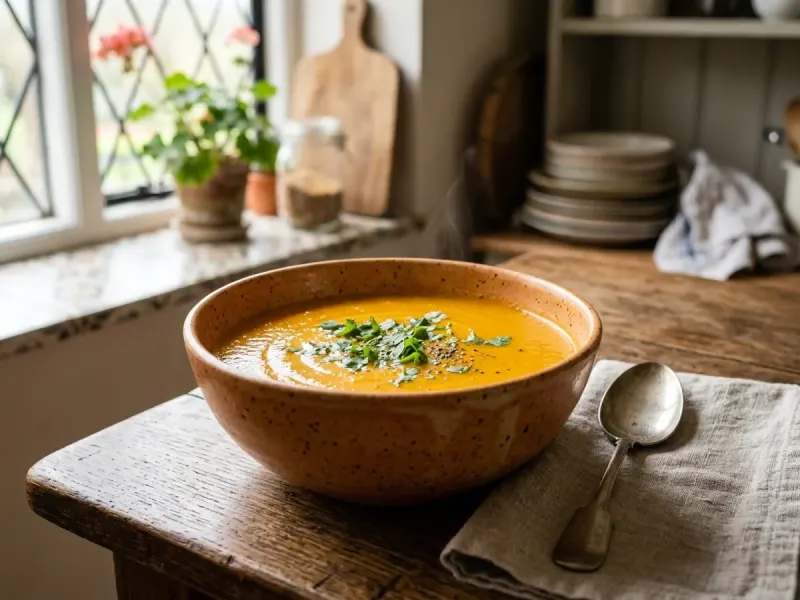 Easy Carrot and Coriander Soup