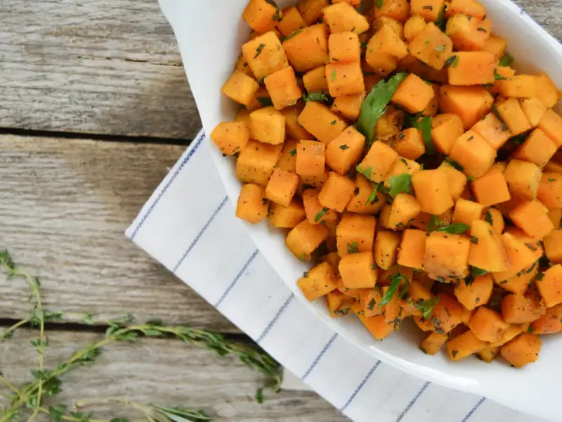 Roast until caramelised - Step 2 for Creamy Roasted Butternut Squash Soup
