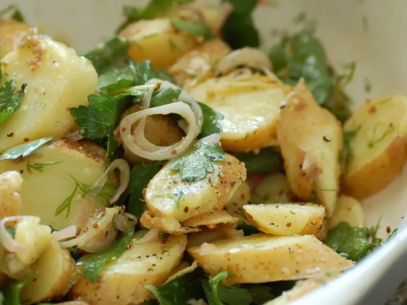 Herby New Potato Salad with Mustard Dressing