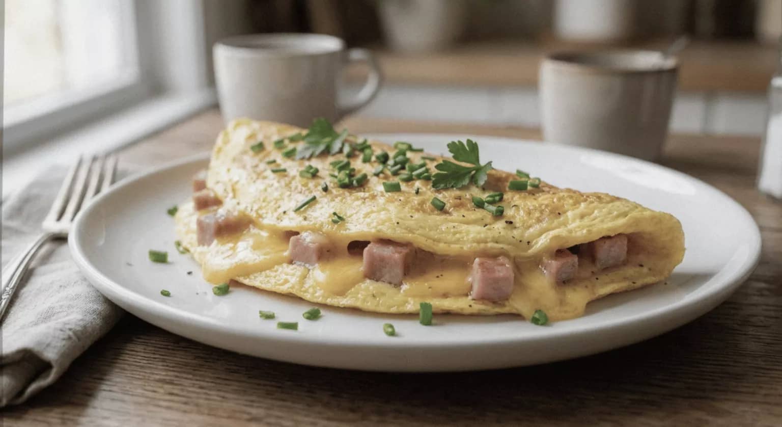 Classic Ham and Cheese Omelette